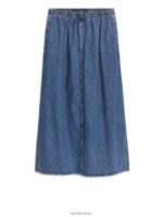 ARKET kleding 0DXJP248 blauw maxi-denimrok vrouwen - Image 6