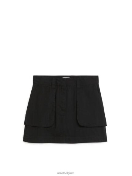 ARKET kleding 0DXJP260 zwart cargo-minirok vrouwen