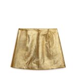 ARKET kleding 0DXJP265 goud leren minirok vrouwen