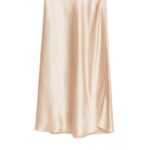 ARKET kleding 0DXJP268 licht beige schuin uitgesneden satijnen rok vrouwen