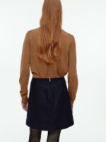 ARKET kleding 0DXJP269 donkerblauw minirok van wol vrouwen - Image 3