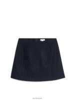 ARKET kleding 0DXJP269 donkerblauw minirok van wol vrouwen - Image 5