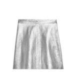 ARKET kleding 0DXJP270 zilver leren minirok vrouwen