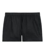 ARKET kleding 0DXJP274 zwart linnen korte broek vrouwen