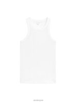 ARKET kleding 0DXJP275 wit rib racer tanktop vrouwen