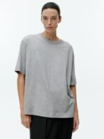 ARKET kleding 0DXJP276 grijs gemêleerd oversized t-shirt vrouwen - Image 2