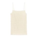 ARKET kleding 0DXJP278 gebroken wit seersucker kieltopje vrouwen