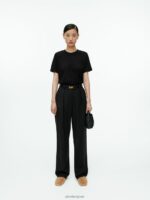 ARKET kleding 0DXJP280 zwart T-shirt met ronde hals vrouwen - Image 2