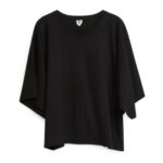 ARKET kleding 0DXJP294 zwart relaxed t-shirt vrouwen