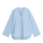 ARKET kleding 0DXJP29 lichtblauw licht denim overhemd vrouwen