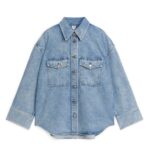ARKET kleding 0DXJP2 lichtblauw denim overhemd vrouwen