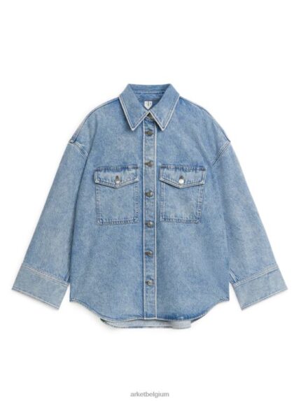 ARKET kleding 0DXJP2 lichtblauw denim overhemd vrouwen