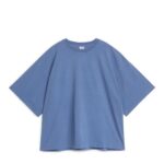 ARKET kleding 0DXJP305 blauw katoenen T-shirt vrouwen