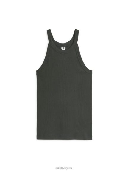 ARKET kleding 0DXJP306 uit zwart geribde tanktop vrouwen