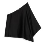 ARKET kleding 0DXJP30 zwart asymmetrische bovenkant vrouwen