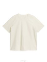 ARKET kleding 0DXJP316 gebroken wit zwaargewicht t-shirt vrouwen