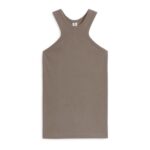 ARKET kleding 0DXJP328 taupe geribbelde racertank vrouwen