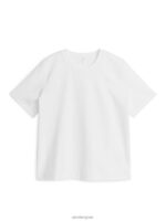 ARKET kleding 0DXJP339 wit zwaargewicht t-shirt vrouwen