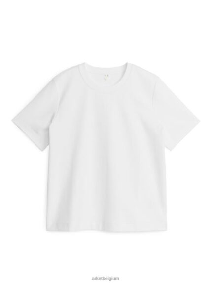 ARKET kleding 0DXJP339 wit zwaargewicht t-shirt vrouwen