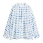 ARKET kleding 0DXJP33 wit Blauw blouse met print vrouwen