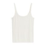 ARKET kleding 0DXJP347 gebroken wit zijden bandtopje vrouwen