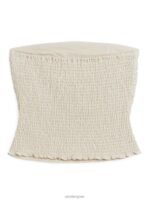 ARKET kleding 0DXJP34 gebroken wit geplooide tubetop vrouwen - Image 2