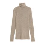 ARKET kleding 0DXJP350 beige gemêleerd Coltrui van merinowol vrouwen