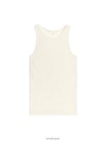 ARKET kleding 0DXJP358 gebroken wit zijden tanktop vrouwen