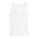 ARKET kleding 0DXJP363 wit geribde tanktop vrouwen