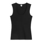 ARKET kleding 0DXJP364 zwart geribde tanktop vrouwen
