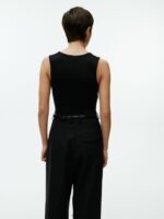 ARKET kleding 0DXJP364 zwart geribde tanktop vrouwen - Image 4