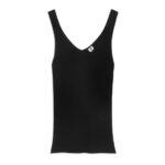 ARKET kleding 0DXJP371 zwart ribgebreide tanktop vrouwen