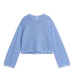 ARKET kleding 0DXJP398 blauw katoenen trui vrouwen