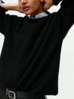 ARKET kleding 0DXJP403 zwart trui van alpacamix vrouwen - Image 3