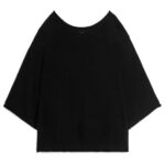 ARKET kleding 0DXJP405 zwart gebreide katoenen trui vrouwen
