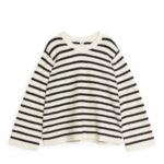 ARKET kleding 0DXJP406 gebroken wit/zwart bouclé trui vrouwen