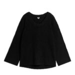 ARKET kleding 0DXJP411 zwart bouclé trui vrouwen