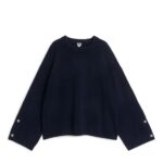 ARKET kleding 0DXJP413 blauw katoenen trui vrouwen