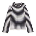 ARKET kleding 0DXJP414 gebroken wit/zwart uitgesneden trui vrouwen