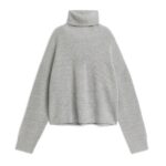ARKET kleding 0DXJP428 grijs trui van wol-kasjmier met col vrouwen