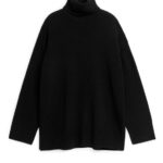 ARKET kleding 0DXJP439 zwart Oversized kasjmier coltrui vrouwen