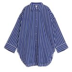 ARKET kleding 0DXJP43 blauw Wit oversized overhemd vrouwen