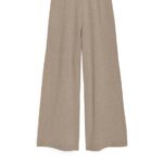 ARKET kleding 0DXJP448 beige gemêleerd kasjmier broek vrouwen