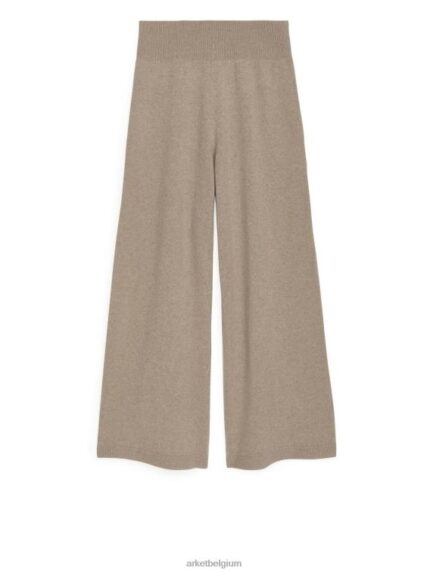 ARKET kleding 0DXJP448 beige gemêleerd kasjmier broek vrouwen