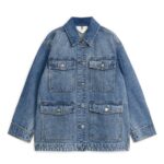 ARKET kleding 0DXJP451 blauw gewassen spijkerjasje vrouwen