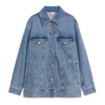 ARKET kleding 0DXJP454 blauw gewassen oversized spijkerjasje vrouwen