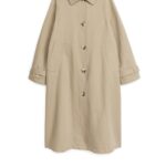 ARKET kleding 0DXJP456 beige katoenen linnen jas vrouwen