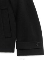 ARKET kleding 0DXJP457 zwart wollen erwtenjas vrouwen - Image 2