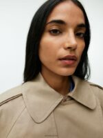 ARKET kleding 0DXJP458 beige korte trenchcoat vrouwen - Image 5
