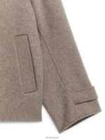 ARKET kleding 0DXJP461 donker beige wollen erwtenjas vrouwen - Image 3